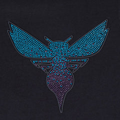 Charlotte Hornets Pro Standard Women's Jewels Boxy Cropped T-Shirt Black - NBA