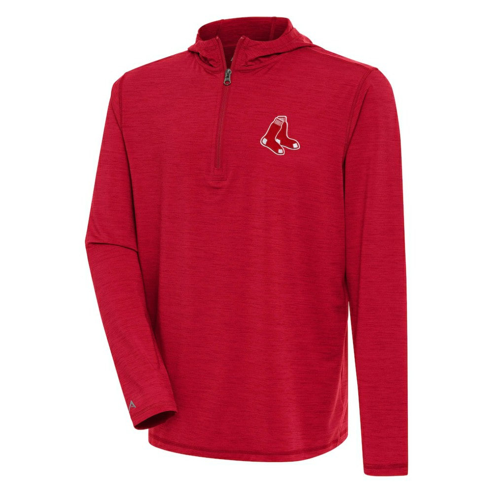 Boston Red Sox Antigua Tidy Quarter-Zip Hoodie - MLB