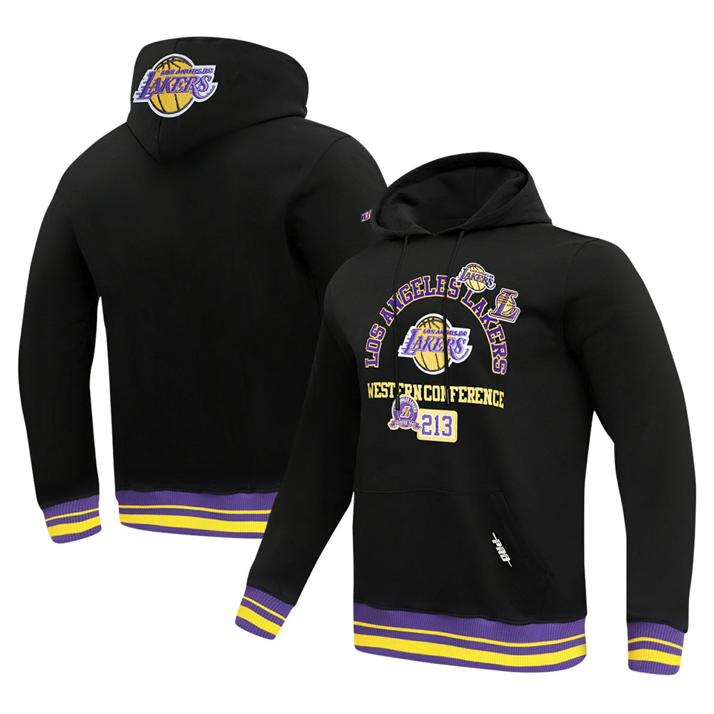 Los Angeles Lakers Pro Standard Area Code Pullover Hoodie Black - NBA
