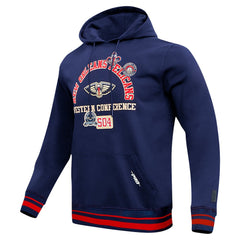 New Orleans Pelicans Pro Standard Area Code Pullover Hoodie Navy - NBA