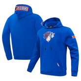 New York Knicks Pro Standard Split Logo Pullover Hoodie Blue - NBA
