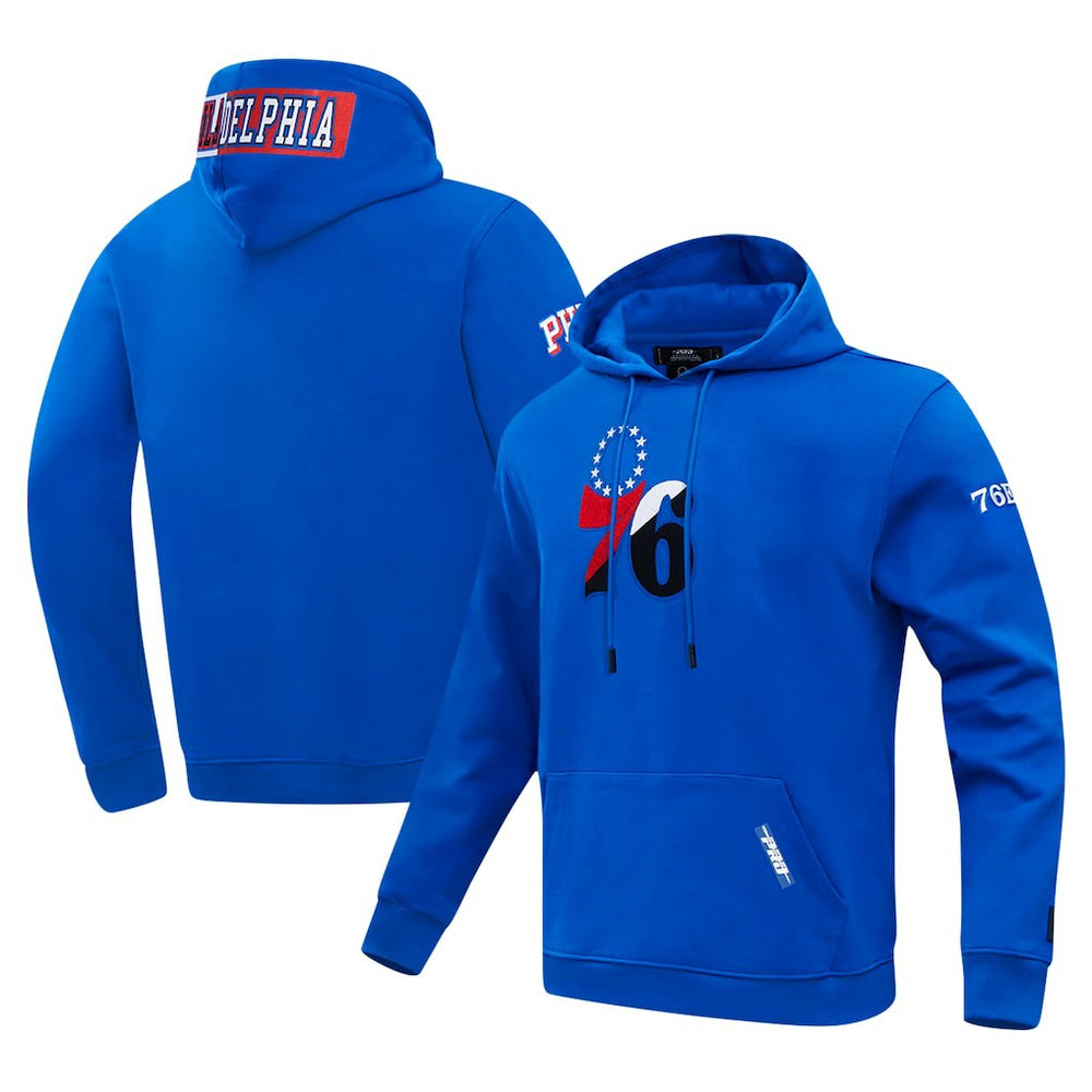 Philadelphia 76ers Pro Standard Split Logo Pullover Hoodie Royal - NBA