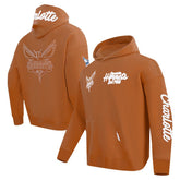 Charlotte Hornets Pro Standard Paint the City Drop Shoulder Pullover Hoodie Brown - NBA