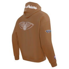 New Orleans Pelicans Pro Standard Paint the City Drop Shoulder Pullover Hoodie Brown - NBA