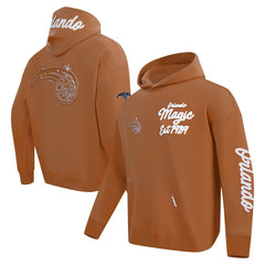 Orlando Magic Pro Standard Paint the City Drop Shoulder Pullover Hoodie Brown - NBA