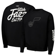 Utah Jazz Pro Standard Paint the City Drop Shoulder Sweatshirt Black - NBA