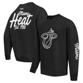 Miami Heat Pro Standard Paint the City Drop Shoulder Sweatshirt Black - NBA