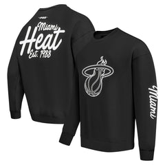 Miami Heat Pro Standard Paint the City Drop Shoulder Sweatshirt Black - NBA