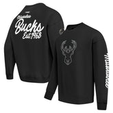 Milwaukee Bucks Pro Standard Paint the City Drop Shoulder Sweatshirt Black - NBA