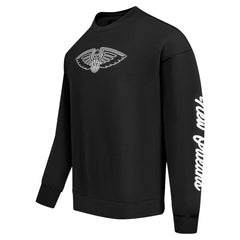 New Orleans Pelicans Pro Standard Paint the City Drop Shoulder Sweatshirt Black - NBA