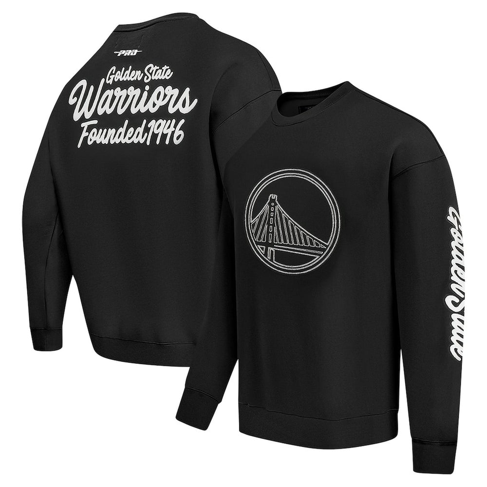 Golden State Warriors Pro Standard Paint the City Drop Shoulder Sweatshirt Black - NBA