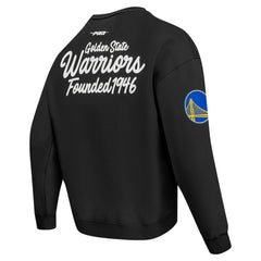 Golden State Warriors Pro Standard Paint the City Drop Shoulder Sweatshirt Black - NBA