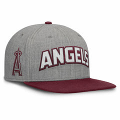 Los Angeles Angels Fanatics Elements Felt Chainstitch Snapback Hat - MLB