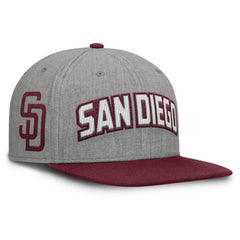 San Diego Padres Fanatics Elements Felt Chainstitch Snapback Hat - MLB