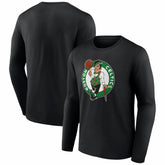 Boston Celtics Primary Logo Long Sleeve T-Shirt Black - NBA
