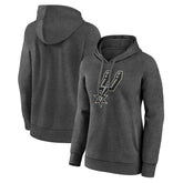 San Antonio Spurs Women's Primary Logo Pullover Hoodie Charcoal - NBA