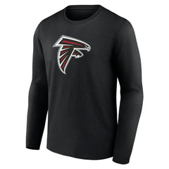 Atlanta Falcons Primary Logo Long Sleeve T-Shirt Black | NFL
