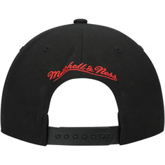 New York Rangers Mitchell & Ness Core Team Script 2.0 Snapback Hat - Black - NHL