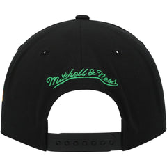 Dallas Stars Mitchell & Ness Core Team Script 2.0 Snapback Hat - Black - NHL