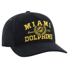 Miami Dolphins '47 Letterman Hitch Adjustable Hat Black | 47 brand