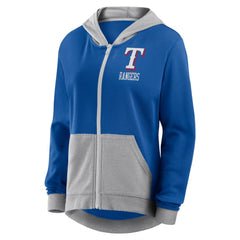 Texas Rangers Fanatics Women's Hit It French Terry Full-Zip Hoodie - MLB