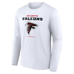 Atlanta Falcons Team Lockup Long Sleeve T-Shirt White | NFL