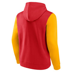 Calgary Flames Logo Athletic Deliver Fleece Pullover Hoodie - Red - NHL