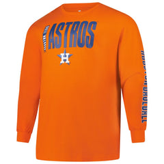 Houston Astros Profile Big & Tall Two-Hit Long Sleeve T-Shirt - MLB