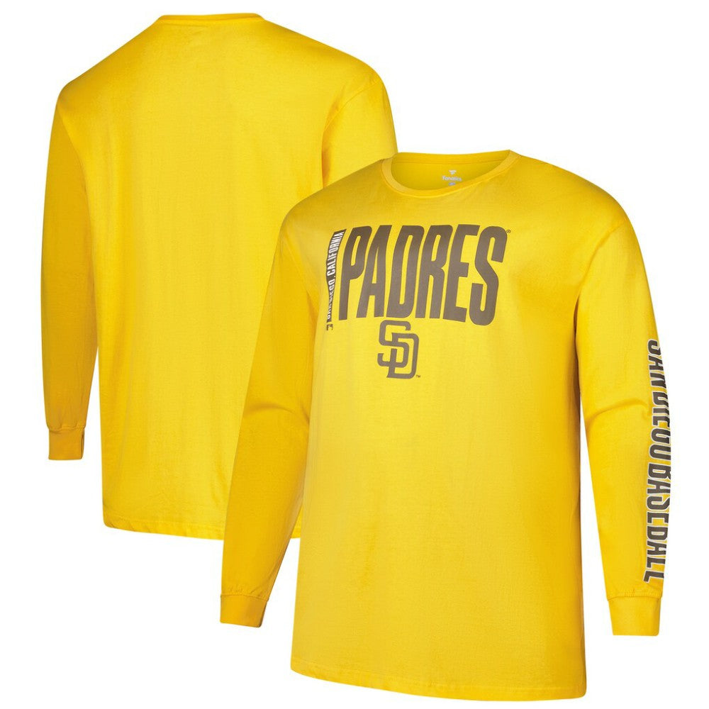 San Diego Padres Profile Big & Tall Two-Hit Long Sleeve T-Shirt - MLB