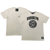 Brooklyn Nets NBA x Two Hype Unisex Culture & Hoops T-Shirt - Cream - NBA