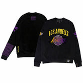 Los Angeles Lakers NBA x Two Hype Unisex Culture & Hoops Heavyweight Pullover Sweatshirt - Black - NBA