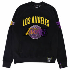 Los Angeles Lakers NBA x Two Hype Unisex Culture & Hoops Heavyweight Pullover Sweatshirt - Black - NBA