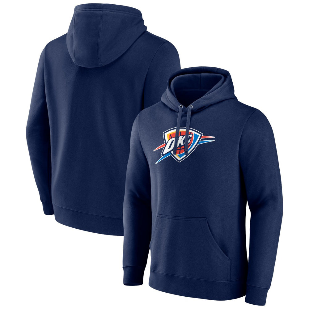 Oklahoma City Thunder Primary Logo Pullover Hoodie Navy - NBA
