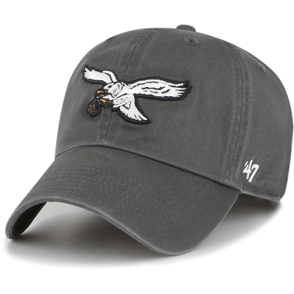 Philadelphia Eagles '47 Clean Up Adjustable Hat Charcoal | 47 brand