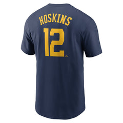 Rhys Hoskins Milwaukee Brewers Nike Fuse Name & Number T-Shirt - MLB
