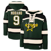 Mike Modano Dallas Stars '47 Retired Player Name & Number Lacer Pullover Hoodie - Green - NHL