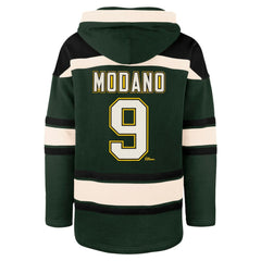 Mike Modano Dallas Stars '47 Retired Player Name & Number Lacer Pullover Hoodie - Green - NHL