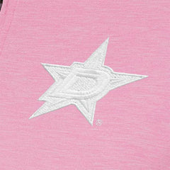 Dallas Stars Antigua Women's White Logo Mentor Quarter-Zip Jacket - Pink - NHL