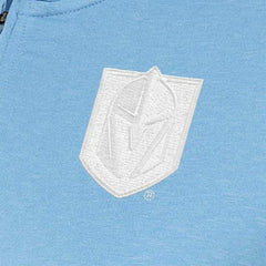 Vegas Golden Knights Antigua Women's White Logo Mentor Quarter-Zip Jacket - Light Blue - NHL