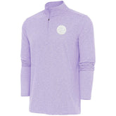 Boston Bruins Antigua White Logo Hunk Quarter-Zip Pullover - Lavender - NHL