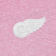 Detroit Red Wings Antigua White Logo Hunk Quarter-Zip Pullover - Pink - NHL