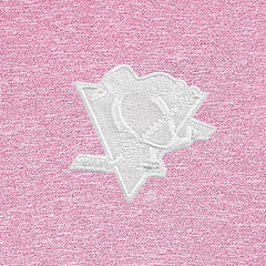 Pittsburgh Penguins Antigua White Logo Hunk Quarter-Zip Pullover - Pink - NHL