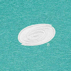 Carolina Hurricanes Antigua White Logo Hunk Quarter-Zip Pullover - Heather Aqua - NHL