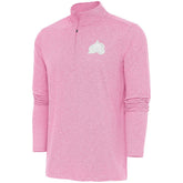 Colorado Avalanche Antigua White Logo Hunk Quarter-Zip Pullover - Pink - NHL