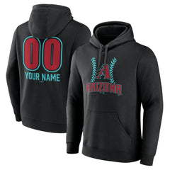 Arizona Diamondbacks Personalized Name & Number Fastball Pullover Hoodie - MLB