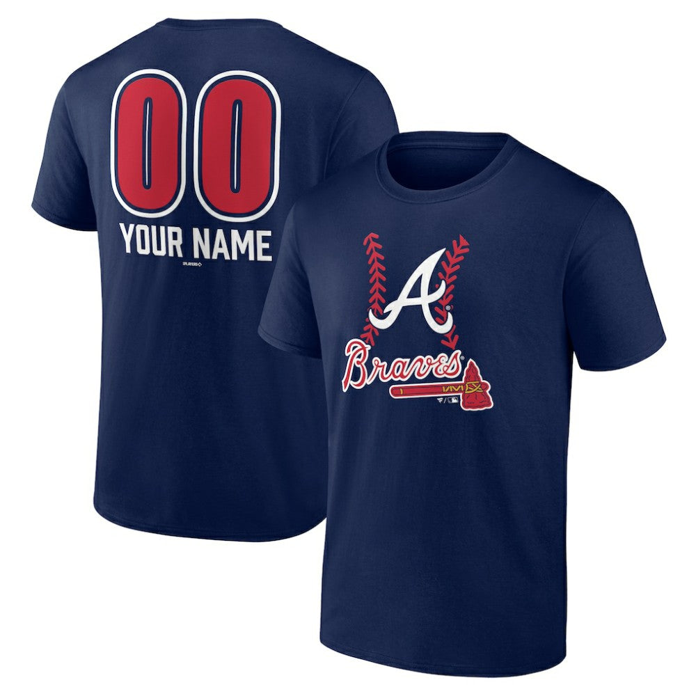 Atlanta Braves Personalized Name & Number Fastball T-Shirt - MLB