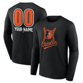Baltimore Orioles Personalized Name & Number Fastball Long Sleeve T-Shirt - MLB
