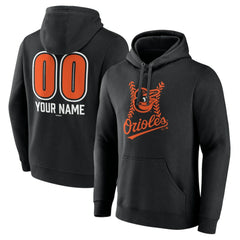 Baltimore Orioles Personalized Name & Number Fastball Pullover Hoodie - MLB