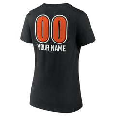 Baltimore Orioles Women's Personalized Name & Number Fastball V-Neck T-Shirt - MLB