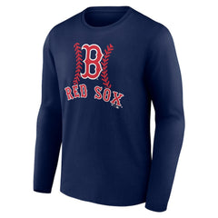 Boston Red Sox Personalized Name & Number Fastball Long Sleeve T-Shirt - MLB